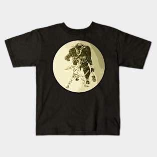 Minotaur Yellow Kids T-Shirt